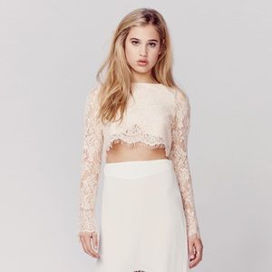 *SOLD* Lace crop top from Jetset Diaries